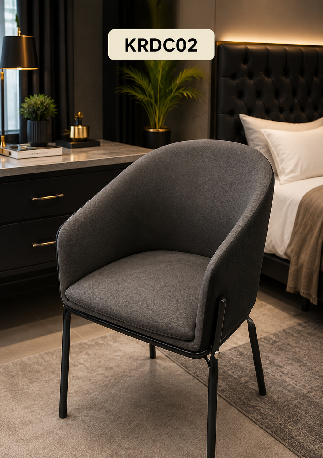 KRDC02- Dining Chair Only Imp. Y-106 Black